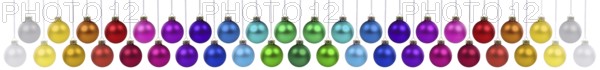 Christmas many Christmas baubles hanging jewellery banner Christmas baubles decoration clipping