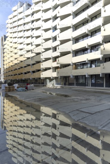 Renovation of numerous rental flats after several apartment buildings fell into disrepair due to