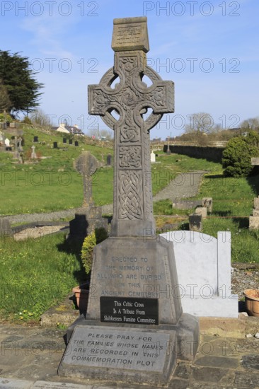 Irish potato famine memorial at Abbeystrewry cemetery, Skibbereen, County Cork, Ireland, Irish