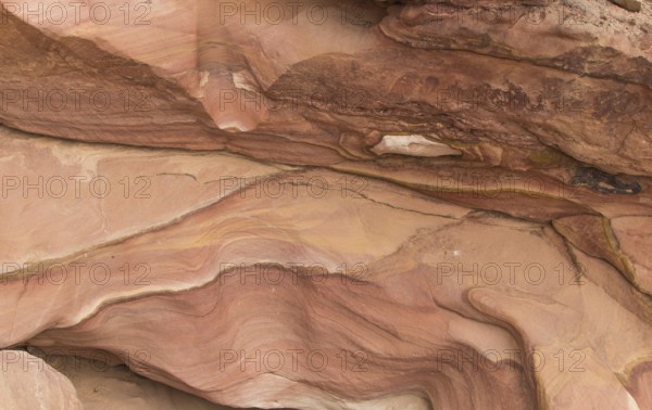 Natural texture of red rocks. Colored canyon, Egypt, desert, the Sinai Peninsula, Nuweiba, Dahab,