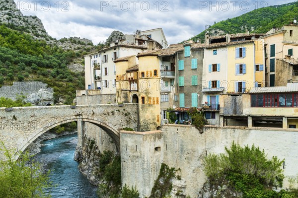 Old rustic village of Entrevaux, Département Alpes Maritimes, French Maritime Alps, France, Europe