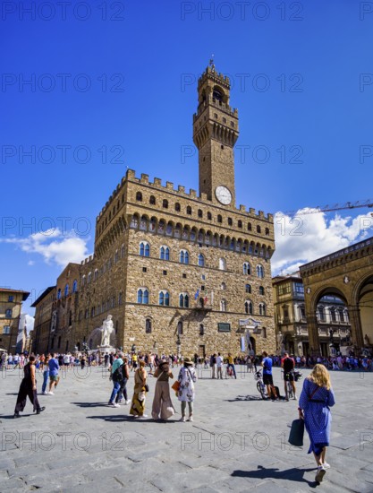 Palazzo Vecchio, Piazza della Signoria, Florence, Tuscany, Italy, Europe