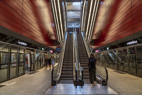 The metro, underground, light rail, in Copenhagen, 4 lines have been crossing the city since 2002,