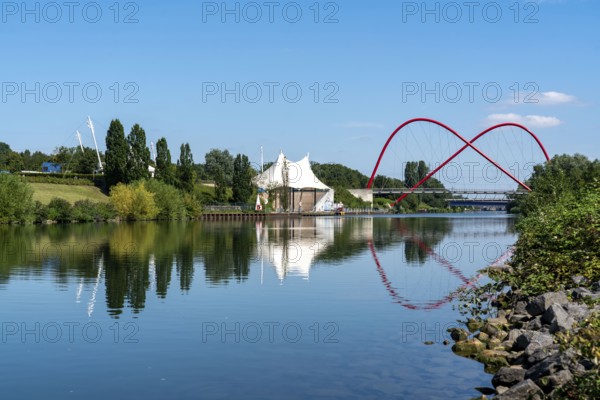 Nordsternpark, former site of the Nordstern colliery, amphitheatre, open-air stage, double arch