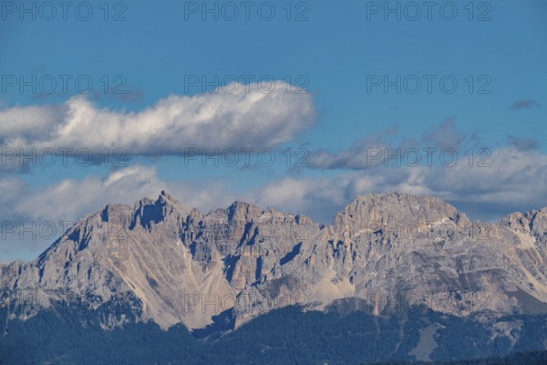 Alps, mountain panorama, rose garden group above the Etschtal valley, South Tyrol, Italy, Europe