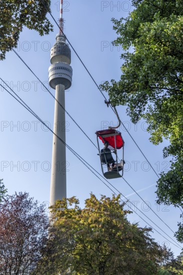Westfalenpark, with 70 hectares, one of the largest inner-city parks in Europe, chairlift,