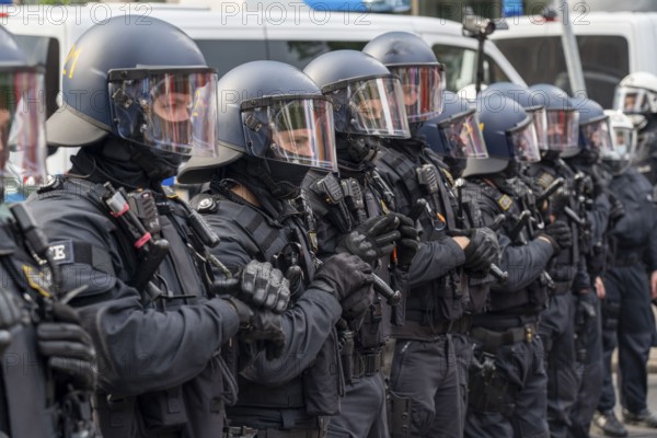 Police operation at a demonstration against the planned assembly law in North Rhine-Westphalia, in