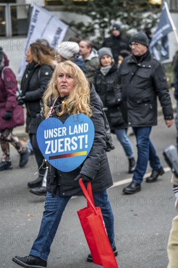 Demo by the group North Rhine-Westphalia Erwacht, a mixture of anti-vaccination activists, lateral