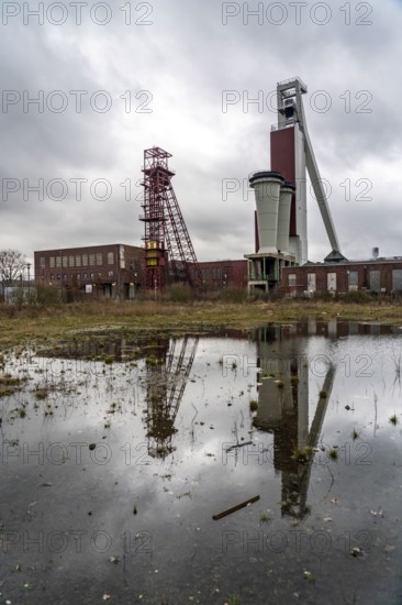Shaft of the former Schlägel & Eisen coal mine, Shaft 3/4/7, Herten, North Rhine-Westphalia,