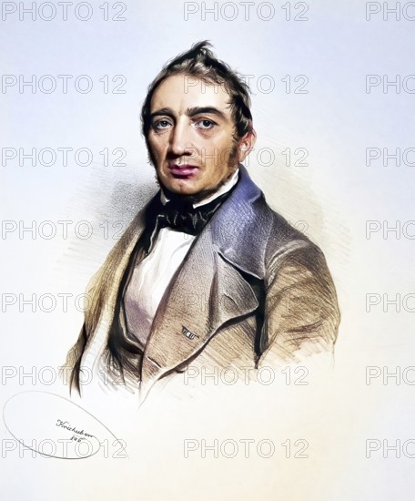 J. Ch. S. Czihak, doctor, physician, around 1845 doctor in Vienna, author, Historical, digitally