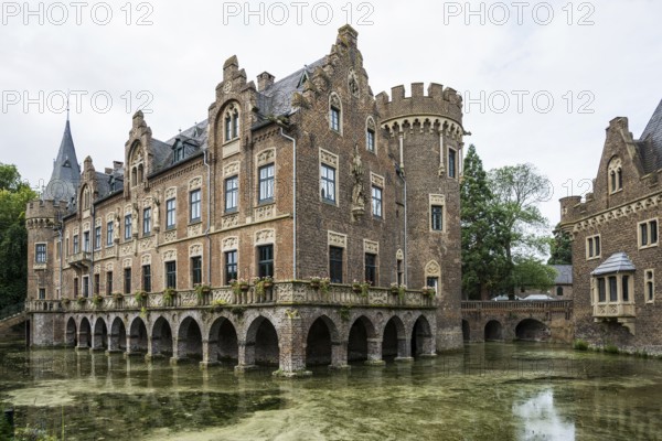 Moated castle, Schloss Paffendorf, Bergheim, Rhine-Erft district, North Rhine-Westphalia, Germany,