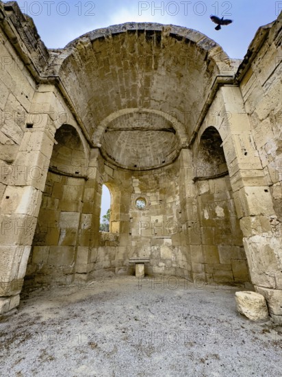Ruins of Titus Basilica with in the centre chancel of early Christian basilica from 6th century in