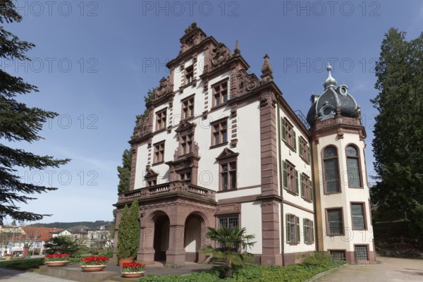 Grand Ducal Palace, neo-renaissance castle, spa town of Badenweiler, Black Forest, Markgräflerland,
