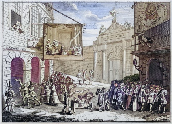Masquerades and Operas Burlington Gate A facsimile of Hogarths engraving from The Works of Hogarth