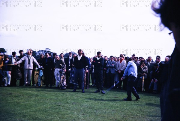 Golfer Dai Rees plays at Curzon Park Golf Course, 1967 Chester, Cheshire, England, United Kingdom,