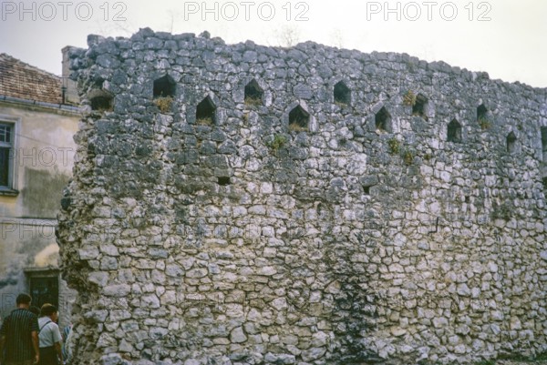 Fortress stone city walls, Trebinje, Bosnia and Herzegovina, former Yugoslavia, Europe 1970, Europe