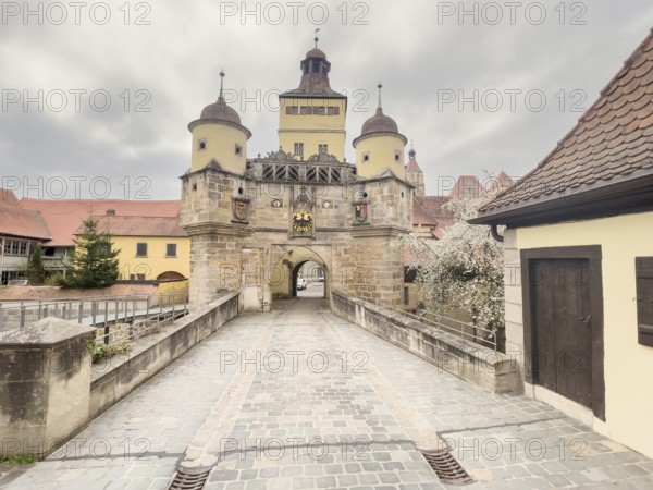 Ellinger Tor, city gate of Weissenburg in Bavaria, Germany, Europe