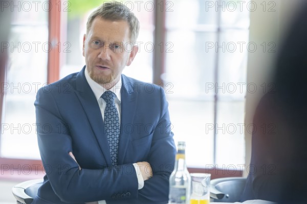 Minister President Michael Kretschmer visits Biotype GmbH in Dresden, Dresden, Saxony, Germany,