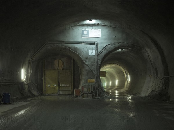 Tunnel section in construction lot H53, Brenner Base Tunnel, Tyrol, Austria, Europe