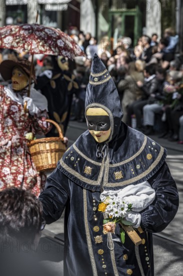 Participants dressed up as jesters from the guest canton of Schwyz, jesters' symposium of the
