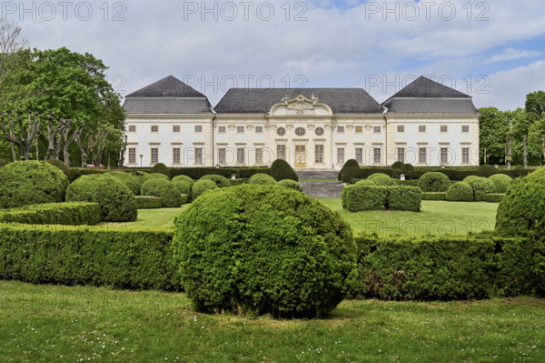 Park, Baroque Halbturn Castle, Lake Neusiedl, Burgenland, Austria, Europe