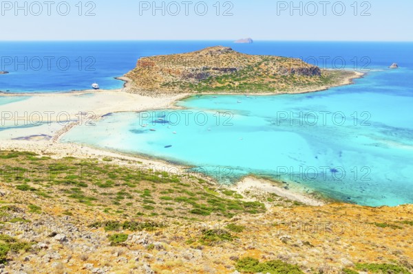 Balos bay, Gramvousa Peninsula, Chania, Crete, Greece, Europe