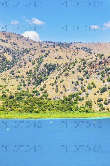 Lake Kournas, Georgioupolis, Chania, Crete, Greek Islands, Greece, Europe