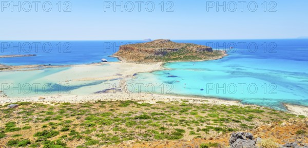Balos bay, Gramvousa Peninsula, Chania, Crete, Greece, Europe