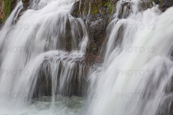 The Kolufossar waterfalls of the river Vididalsa consists of 3 falls the upper fall Efrifoss, in