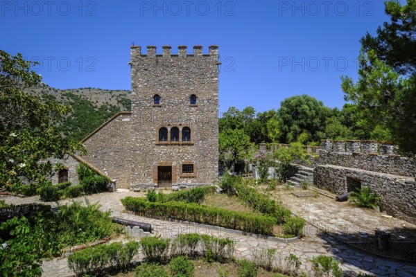 Butrint, Ksamil, Albania, The Venetian castle on the acropolis in ancient Butrint, World Heritage