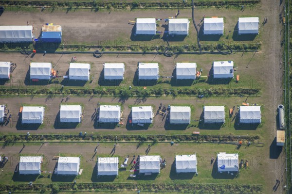 Tent camp, tent, accommodation, emergency accommodation, asylum, asylum seekers, aerial view,