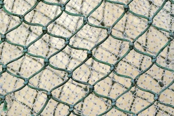 Fishing nets, close-up, North Sea, Greetsiel, Lower Saxony, Germany, Europe
