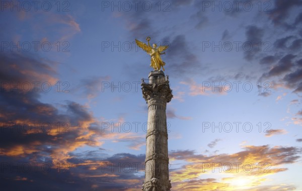 Angel of Independence monument located on Reforma Street near historic center of Mexico City