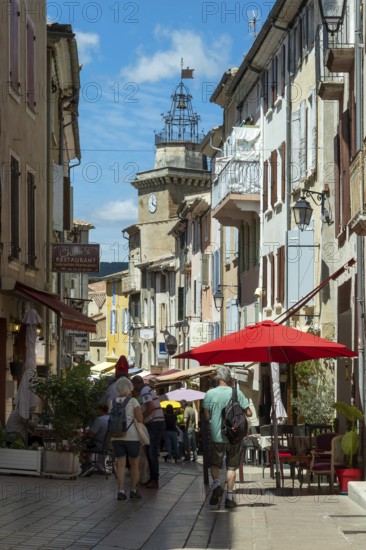 Nyons located in the Baronnies, Déportés street, Alpes de Haute Provence. Provence-Alpes-Côte