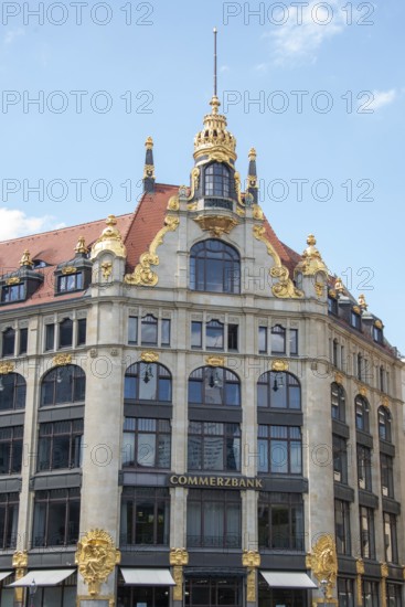 Former Ebert department stores' with Commerzbank lettering, important Art Nouveau building in