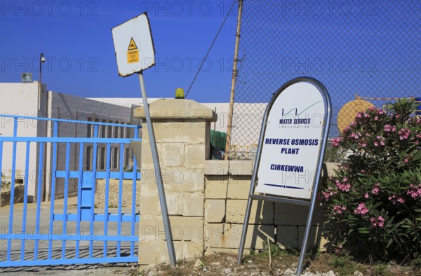 Desalinisation, Reverse osmosis desalinisation plant, Water Services Corporation, Cirkewwa, Malta,