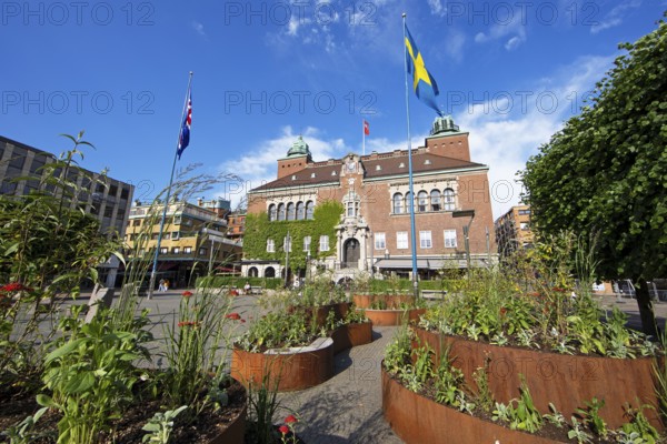 Old town hall at Stora Torget, Borås, Västra Götalands län, Sweden, Europe