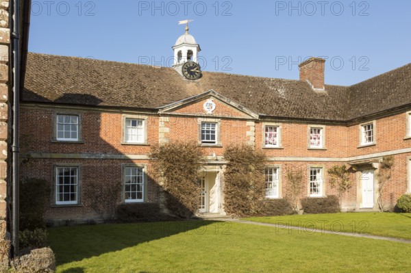 Almshouses of The Hospital of Saint John, Heytesbury, Wiltshire, England, UK present building dates