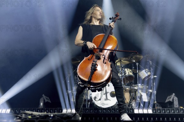 Eicca Toppinen from Apocalyptica live on Plays Metallica Vol.2 Tour 2024 at the Columbiahalle in