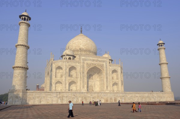 Taj Mahal, built by the Grand Mogul Shah Jahan in memory of his principal woman Mumtaz Mahal, who