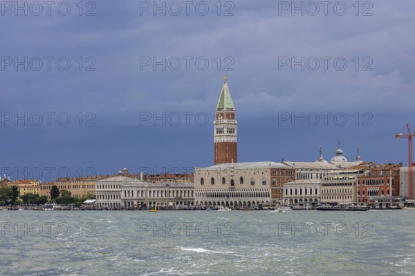 City view of Venice, view of the city from the Canale della Giudecca. St Mark's Square, St Mark's