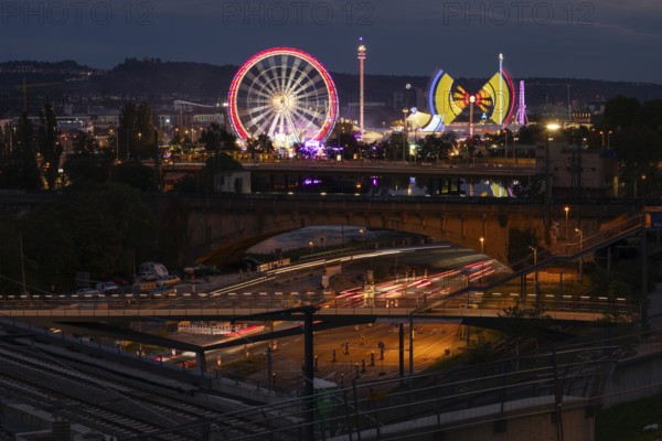 Stuttgarter Volksfest, Cannstatter Wasen Stuttgart 2024 Baden-Württemberg, Germany. In the