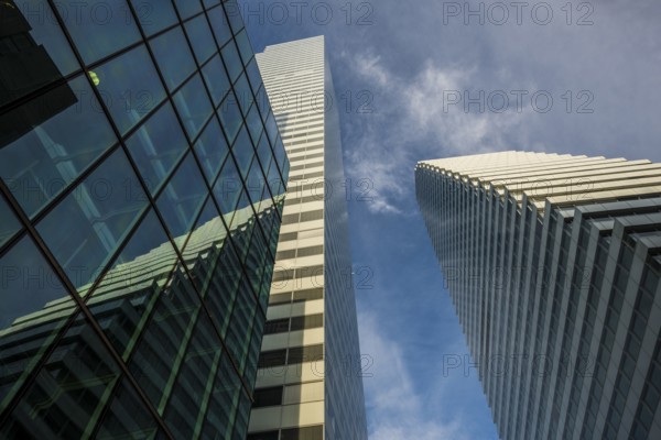 Modern architecture, high-rise buildings, Roche Towers, architects Herzog and de Meuron, Basel,