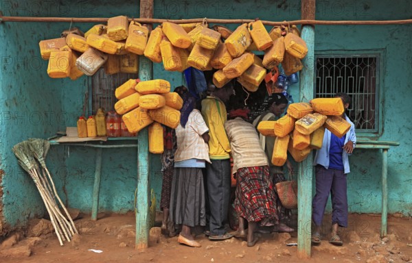 South Ethiopia, street scene and market in Sodo, Ethiopia, Africa
