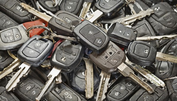 Symbol, many different car keys, AI-generated, AI-generated, AI generated
