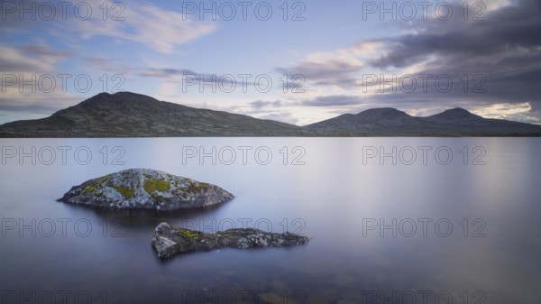 Evening mood at Muvatnet, Rondane National Park, Venabygdsfjell, Rondafjell, Enden, Ringebu,