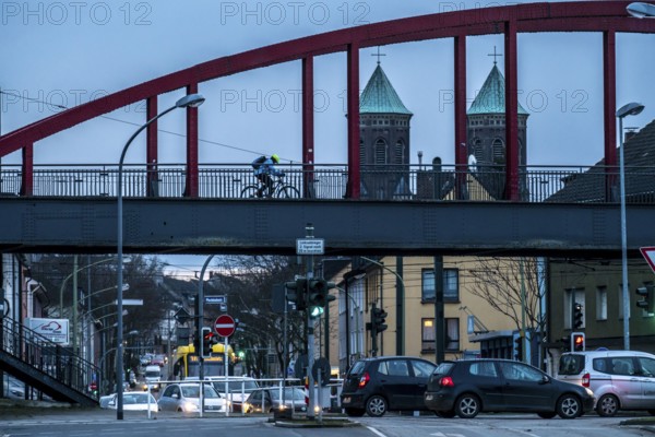 Former railway bridge, over Helenenstraße, in Essen Altendorf, part of the RS1 cycle highway,