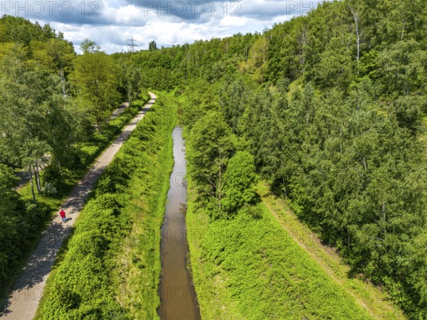 The Boye, stream, runs for 13.8 km through the towns of Gladbeck, Bottrop (photo) and Essen, a