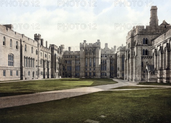 The Quadrangle, Arundel Castle, a castle in the village of Arundel in the county of West Sussex,