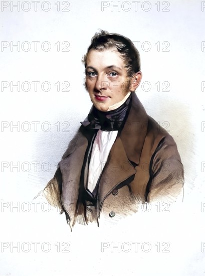 Bernhard Stipperger (1795-1872), hotelier and innkeeper in Vienna, Historical, digitally restored